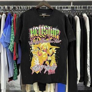 Hellstar t Shirt Thirts Thirts 2023 Shirt Shirt short sleeve tee Men Women High Quality streetwear street fashion t Shirt Star Short 838