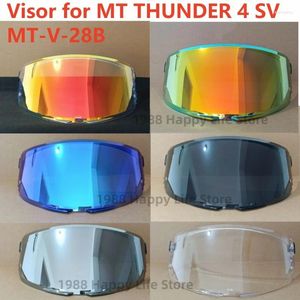 Capacetes de motocicleta capacete viseira escudo para mt trovão 4 sv MT-V-28B lente óculos óculos pára-brisa parte acessórios moto