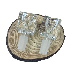 2024 Super Cubic Square Glass Hookah Bowl 14mm 18mm Cube Bowls / Slide com Masculino Joint Water Bong Acessório para Fumar