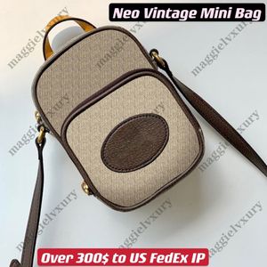 OEO Vintage Mini Bag 658556 Tiger Head Satchel Style Kadın Erkekler Küçük Crossbody309z
