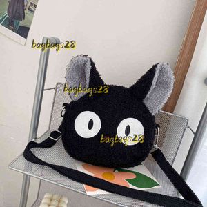 Kvällspåsar japansk stil kawaii väska kvinnor tecknad plysch axel för 2024 ny crossbody liten telefonväska bolsa feminina lyxväska