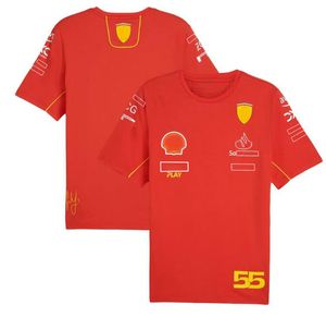 Camisetas masculinas 2024 nova camiseta de corrida F1 camisa de pólo de verão Mesmo ZF8V personalizado