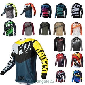 Herren-T-Shirts Enduro Mtb Radfahren Ärmeltrikot Downhill-Shirt Camiseta Motocross-T-Shirt Mx Mountainbike-Bekleidung Hpit Fox HSWH