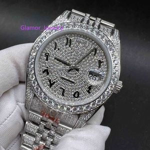 Мужские часы Iced Out 41 AAA, автоматические, 2813 CZ, бриллианты, серебряный корпус, бриллианты, арабские цифры, один ряд камней, безель, фирменные часы, инкрустированные бриллиантами