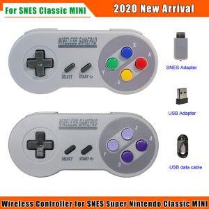 Gamepads 2020 Kablosuz Gamepads 2.4GHz Joypad Joystick Denetleyici SNES Super Nintendo Klasik Mini Konsol Uzak Aksesuarları