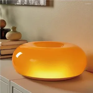 Lâmpada de parede donut francês decorativo toque escurecimento luz luxo lâmpadas high-end lanternas estilo arte mesa cabeceira