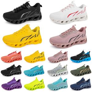 Mulheres correndo homens treinadores sapatos de moda tripla preta branca vermelha amarela verde azul pêssego teal rosa rosa fúcsia tênis esportivos respiráveis cinquenta e um gai 405954897