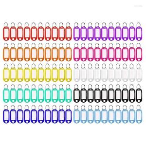 Keychains 100 Pcs 10 Colors Candy Color Label Keychain Numbered Card With Item Classification Tag For Identification