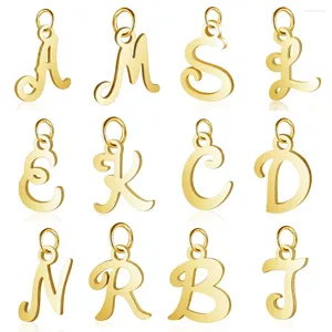 Charms 5pcs/Lot 316 Alphabet ze stali nierdzewnej Vnistar initail ręcznie robione biżuteria