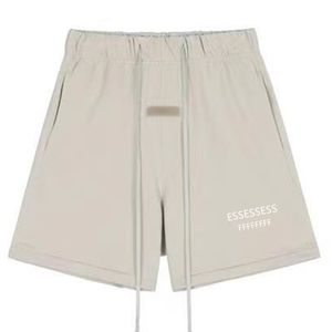 Mode ess designer korta byxor säsong 8 high street lös casual flocking tryckt dragkammare andningsbara sport shorts byxor kort bekväm essentialsHort xl