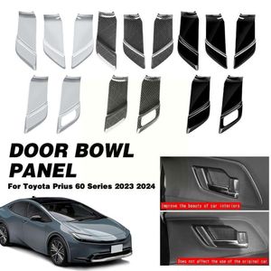 Nya andra interiörstillbehör för Toyota Prius 60 Series 2023 2024 Inner Door Bowl Handle Style Cover Protector Auto Panel Inside Sticker Interior Mouldi P5k4