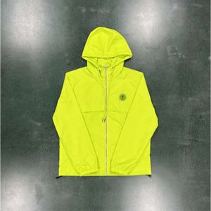 2024 Мужские куртки Trapstar Jacket Hoodie Coats Irongate T Ветровка-лайм 1to1 Качественное женское пальто Европейские размеры XS-XL классика