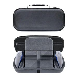 Väskor som bär väska för Sony PlayStation Portal Handhållen Game Console Protective Case Storage Organizer för spelkort Kabel Charger