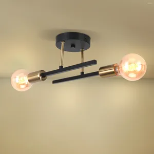 Luzes de teto modernas led ferro industrial nórdico minimalista decoração para casa sala de estar lâmpadas de jantar