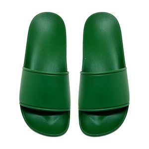 Тапочки на плоской подошве, мужские и женские резиновые сандалии, летняя пляжная обувь для ванны и бассейна, зеленая оливковая обувь