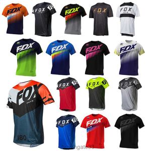 C0UE Herrarna T-shirts Mens Bat Fox Downhill Jerseys Mountain Bike Shirts Offroad DH Motorcykeltröja Camiseta Motocross T-shirt Racing Mtb