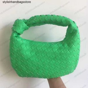 Nova moda artesanal tecido saco verde verão bolsa de ombro senhora crossbody hobo plutônio atada alça casual bolsa c0602263q