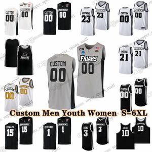 NCAA Personalizado S-6XL Providence Friars College Basquete Jerseys 22 Devin Carter 13 Josh Oduro 23 Bryce Hopkins 1 Jayden Pierre 0 Ticket Gaines 14 Corey Floyd Jr Barron