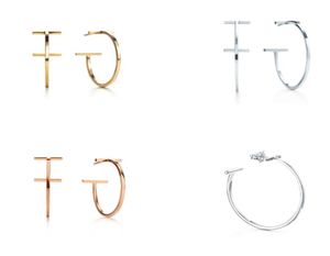 Jubileumsstil Par T Cast Earrings MS 11 Original S925 Silver Valentine039S Day Gift Hoop Huggie1466236