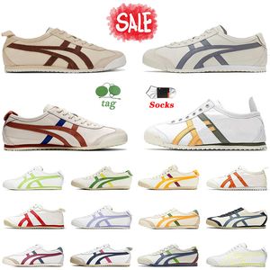 Hot AAA + Designer di qualità tigre messico 66 sport Scarpe da corsa uomo donna Argento Nero Bianco Verde Crema Beige Blu Rosso Outdoor Scarpe da ginnastica piatte mocassini con piattaforma Scarpe da ginnastica