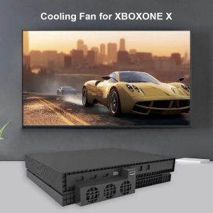 Fans Temperaturkontroll USB -kylfläkt för Xbox One X -konsolkylsystem för Xbox One X Gaming Console med 3 kylfläktar