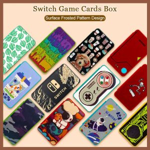Cases Magnetic Game Cards Storage Case For Nintendo Switch Oled Cartoon Anime TF SD Memory Card Protective Cover Box Accessories