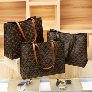 Clássico feminino novo grande capacidade impresso sacola mão conta de concha bolsa de ombro moda feminina carta balde saco