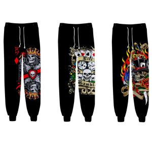 Sweatpants Skull & Poker Sweat Pants 3D Joggers Pants Men/Women Casual Trousers Harajuku Hip Hop Sweatpants Pantalon Homme Streetwear