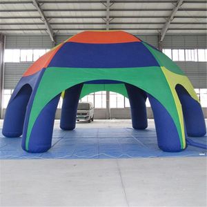 Big Party Shelter Inflatable spider dome tent air blown Arch Marquee House Come with Blower For sale/rental no door curtains 10mLx10mWx6mH