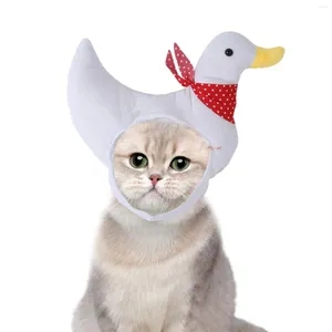 Vestuário para cães Forma de pato Chapéu para animais de estimação Gatinho Roupas Confortáveis Cap Filhote de Cachorro Chapelaria para pequenos animais de estimação Páscoa Halloween Aniversário