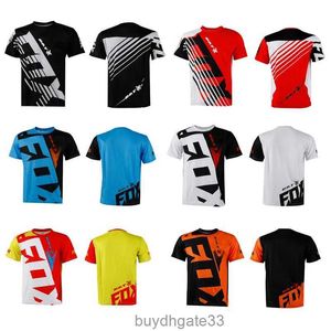 GRS9 Men's T-shirts Mens Downhill Jerseys Mountain Bike Mtb Shirts Offroad Dh Bat Fox Motorcycle Motocross Sportwear Racing Cycling