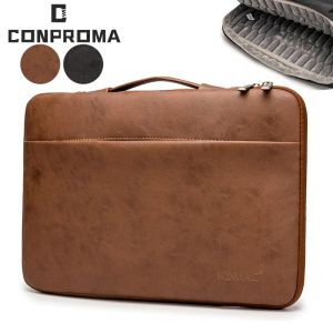 Borsa per laptop zaino iPad Apple Tablet Bag borsetta PU Leather Huawei MateBook Cover Lenovo Air Pro MacBookPro 12 13 14 15,6 pollici Caso