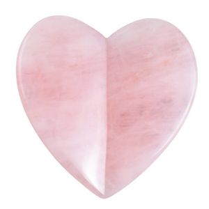 Cuidado com a pele anti -rugas feminina quartzo rosa natural guasha raspando ferramentas de massagem Guasha Board Heart Shape