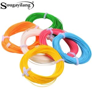 خطوط Sougayilang Fly Fishing Line 100ft/30.5m الوزن إلى الأمام الخط العائم 4F/5F/6F/7F/8F خط الصيد لتروت ذبابة الصيد معالجة