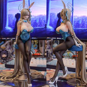 Anime manga nsfw niebieskie archiwum Ichinose Asuna Sexy Bunny Girl Pvc Anime Action Figure Hentai Adult Toys Doll Friends Prezenty