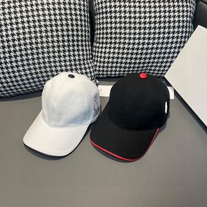 Klassisk bollkappar designer svart vit casual street baseball cap sport hatt sommar sol hattar