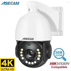 Câmera 20X Zoom Óptico Cor Noite POE IMX415 Segurança CCTV Vigilância Acordo Hikvision