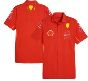 2024 New F1 Racing T-shirt Summer Team Polo Shirt Same Customized