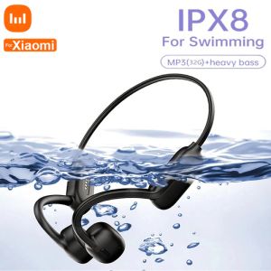 Cuffie per aeroponcini con conduzione ossea Xiaomi Bluetooth wireless IPX8 IPX8 Affronta 32G Mp3 Lettore Cuffia con cuffia microfono per nuotare