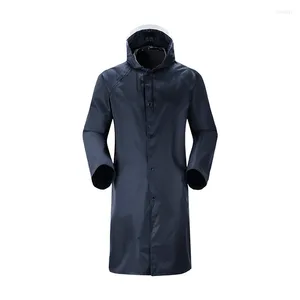 Capas de chuva estendidas homens capa de chuva longo todo o corpo impermeável casaco de chuva bicicleta único poncho oxford viagem acampamento caminhadas jaqueta