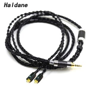 Acessórios haldane alta fidelidade silvercomet taiwan 7n litz earbud atualização cabo para acoustune hs 1695ti 1655cu 1695 ti 1670ss fones de ouvido