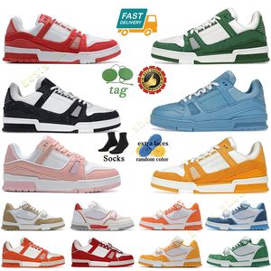 Sapatos Causais Designer Homens Moda Mulher Patente Couro Preto Lace Up Bege Branco Preto Cinza Verde Plataforma Sole Virgil Sneakers Branco Preto Mens Luxo Tamanho 35-45