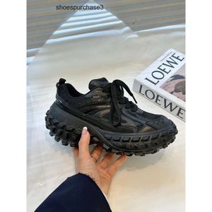 Designer Balencigs Fashion Casual Shoes Roller Skates Tired durian soles 2024 thick soles increased height versatile sports couples tank dad trendy shoes 5OAZ