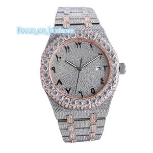 41mm moissanites relógio feminino relógio mecânico automático 316l aço safira senhoras relógio de pulso negócios montre de luxo