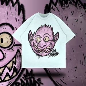 Designer herr t-shirt y2k skjorta trend t-shirt män hip hop animation överdriven tryck överdimensionerade goth harjujuk streetwear casual lossa toppar tees size s-xxxl