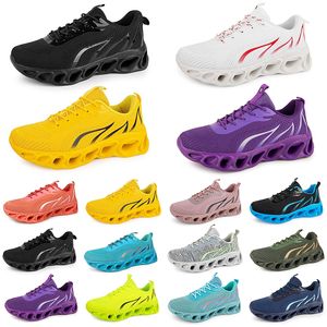 Men Women Running Shoes Fashion Trainer Triple Black White Red Yellow Green Blue Peach Teal Purple Pink Fuchsia Breathable Sports Sneakers Sixty Four GAI