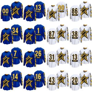 النساء الرجال شباب 2024 All-Star Hockey Jersey 88 David Pastrnak 1 Jeremy Swayman 26 Rasmus Dahlin 20 Sebastian Aho 38 Boone Jenner 93 Alex DeBrincat 72 Sergei Bobrovsky