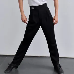 Stage Wear 2024 Latin Dance Pants dla mężczyzn Wysokie spodni Chacha Rumba Tango Dress Dorosły Mężczyzna Performance Kostium DQS15440