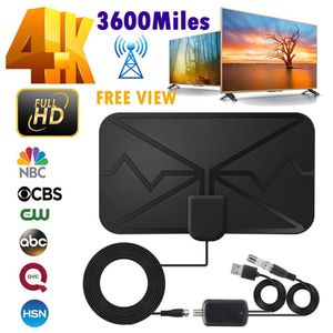 3600 Miles Hd Digital TV Antenna Indoor DVB-T2 HDTV Amplified Signal Booster Receiver 4k interior TV Antenna Iptv New