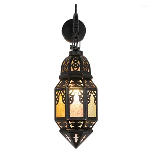 Wall Lamp Southeast Asian Moroccan Lamps Retro Industrial Living Room Bar Corridor Dining Lights Art Glass Decor Fixtures